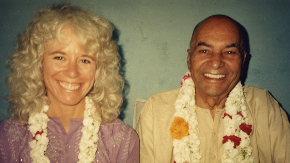 Gangaji with her guru, Papaji.